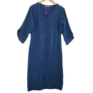 NWT Juliet Round Neck 3/4 Sleeve Split Side Midi Dress XL